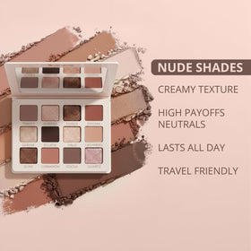 Lamora Nude Palette shimmer shades collection adds glow and dimension