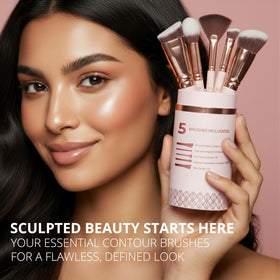 Lamora Pro flat contour brush blends contour smoothly