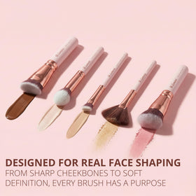 Lamora Pro contour brush set closeup showing craftsmanship