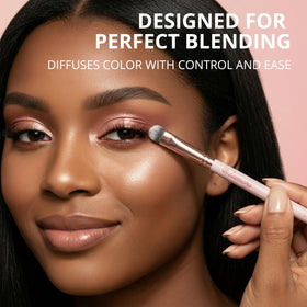 Lamora under-eye brush defines the lower lash line with detail