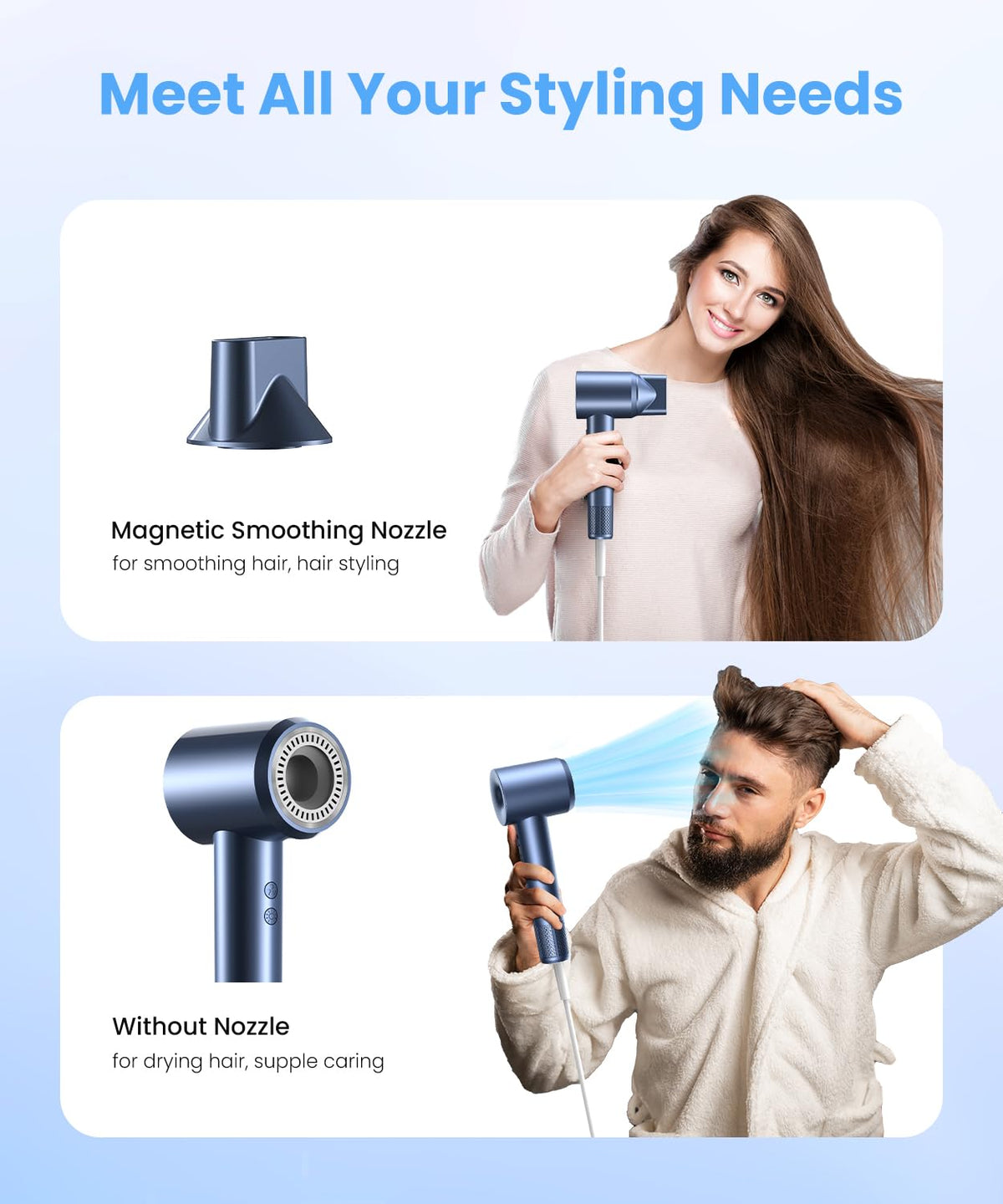 LAMPICK ergonomic handle design for comfortable styling sessions