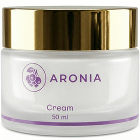 LAMUAMOR Aronia extract day-night cream jar for daily hydration on clean skin.