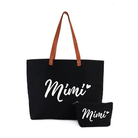 Lamyba Mimi tote bag front view shows spacious main compartment for daily essentials.