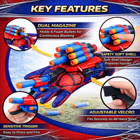 lan zhang gui hero spider web shooter soft darts for safe indoor outdoor fun