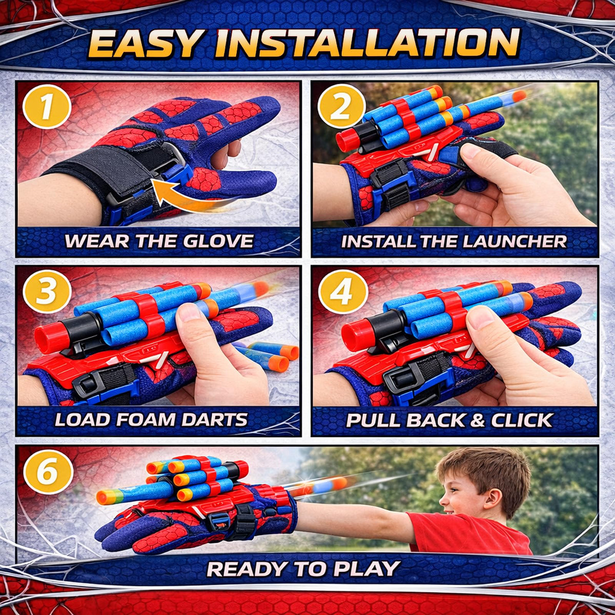 lan zhang gui hero spider web shooter gloves enable precise pretend combat