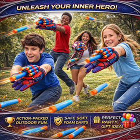 lan zhang gui hero spider web shooter safe foam darts for kids