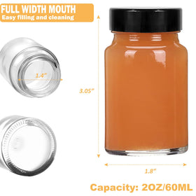 LANBEAUTIFY ginger-shot bottle close-up showing secure cap for freshness.