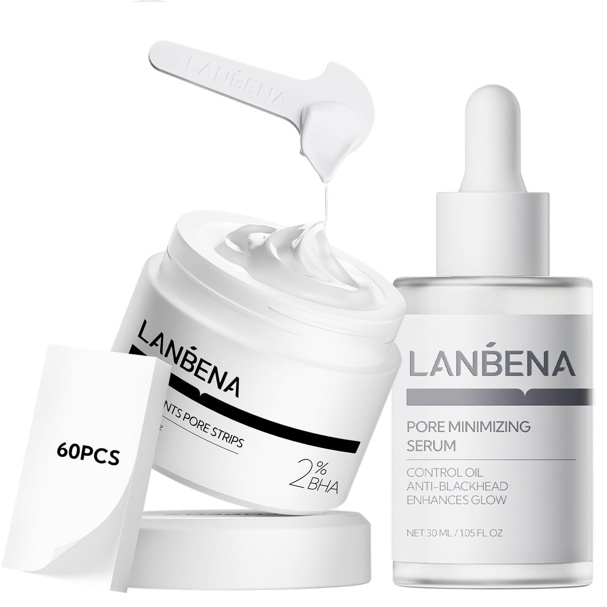 LANBENA 3in1 set packaging shown for easy pore care