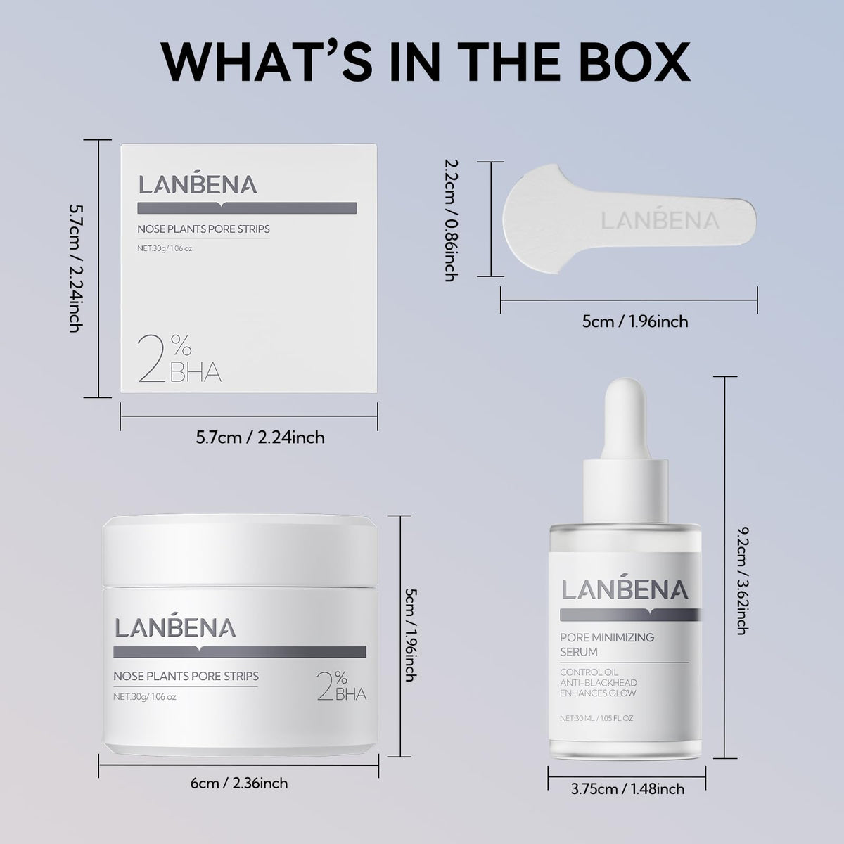 LANBENA complete face-care setup illustrates a simple routine