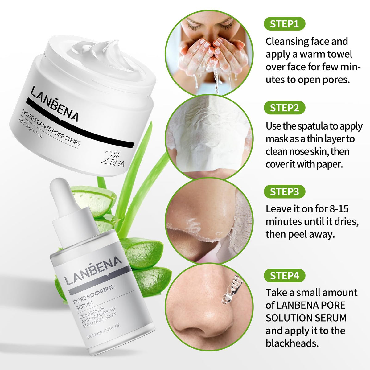LANBENA curdling tip shows warming serum for creaminess
