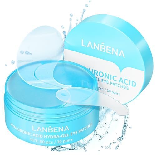 LANBENA Hyaluronic Eye Mask patches deliver deep hydration for the eye area.