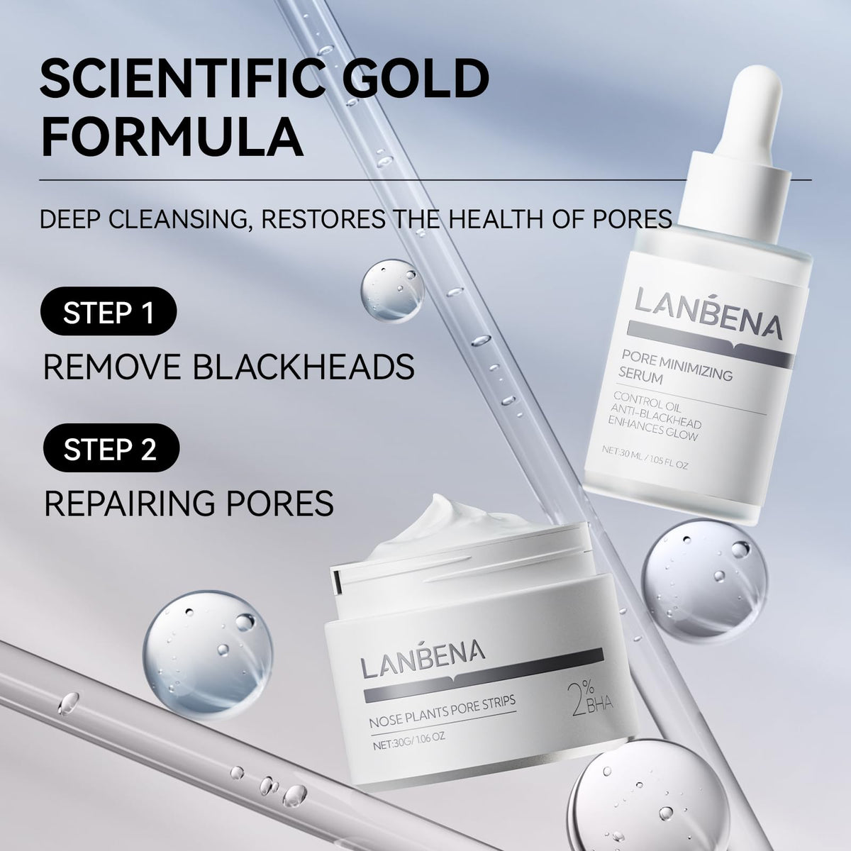 LANBENA removal paper pack for clean, mess-free pore care