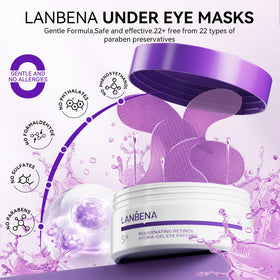 LANBENA night-time routine with eye patches for relaxation