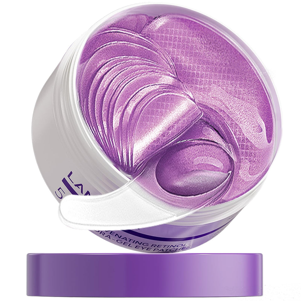 LANBENA retinol under-eye patches packaging with hydrogel formula