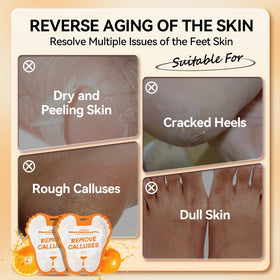 LANBENA foot peel time display emphasizes the 60-90 minute spa session.