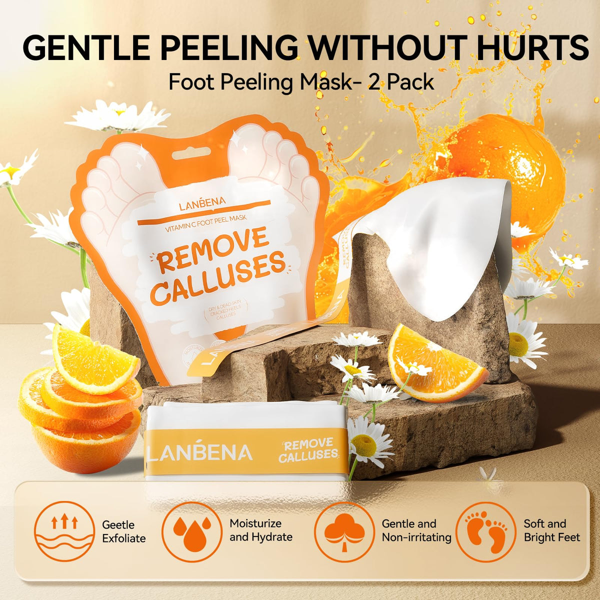 LANBENA gift-pack highlights two-pair set as a thoughtful present for foot care lovers.