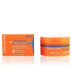 Lancaster Tan Deepener on legs shows soft long-lasting tan