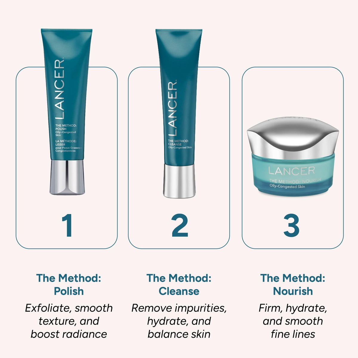 Lancer The Method Cleanse neck and décolleté application for a complete cleanse