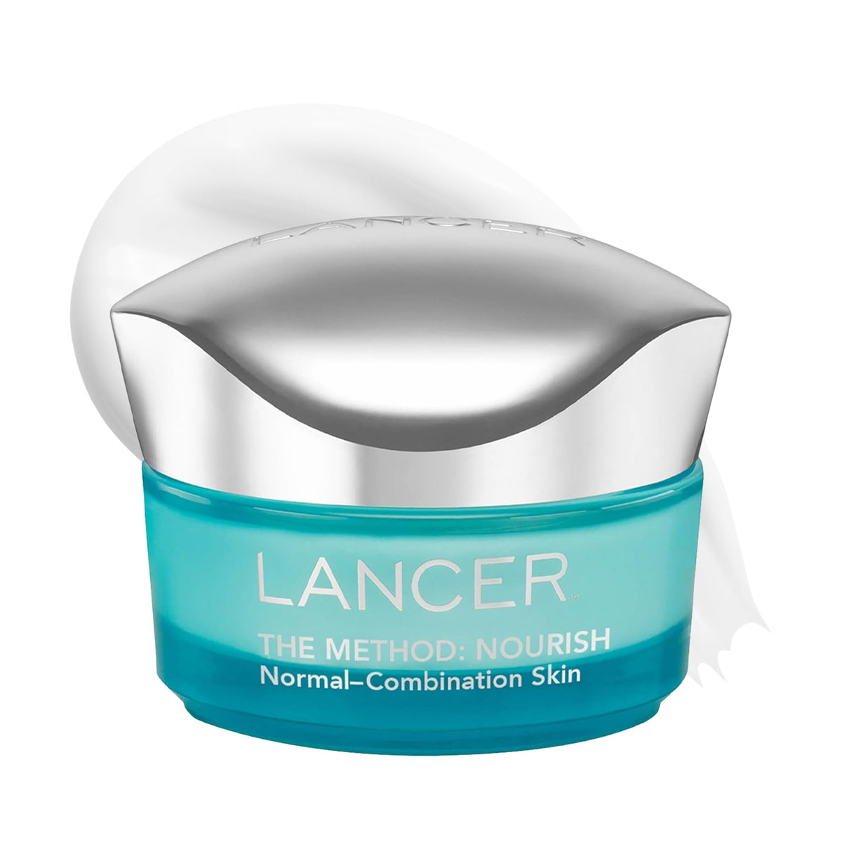 Lancer The Method Nourish jar close-up showing creamy hydration.