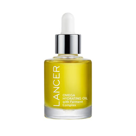 Lancer Omega Hydrating Oil bottle for daily nourishing glow.