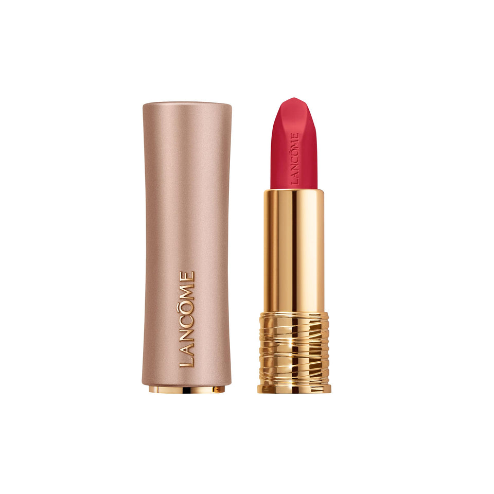Lancôme L'Absolu Rouge Intimatte bullet for precise application and rich color.