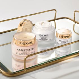 Lancôme Absolue Premium Bx Night Cream evening skincare routine setup