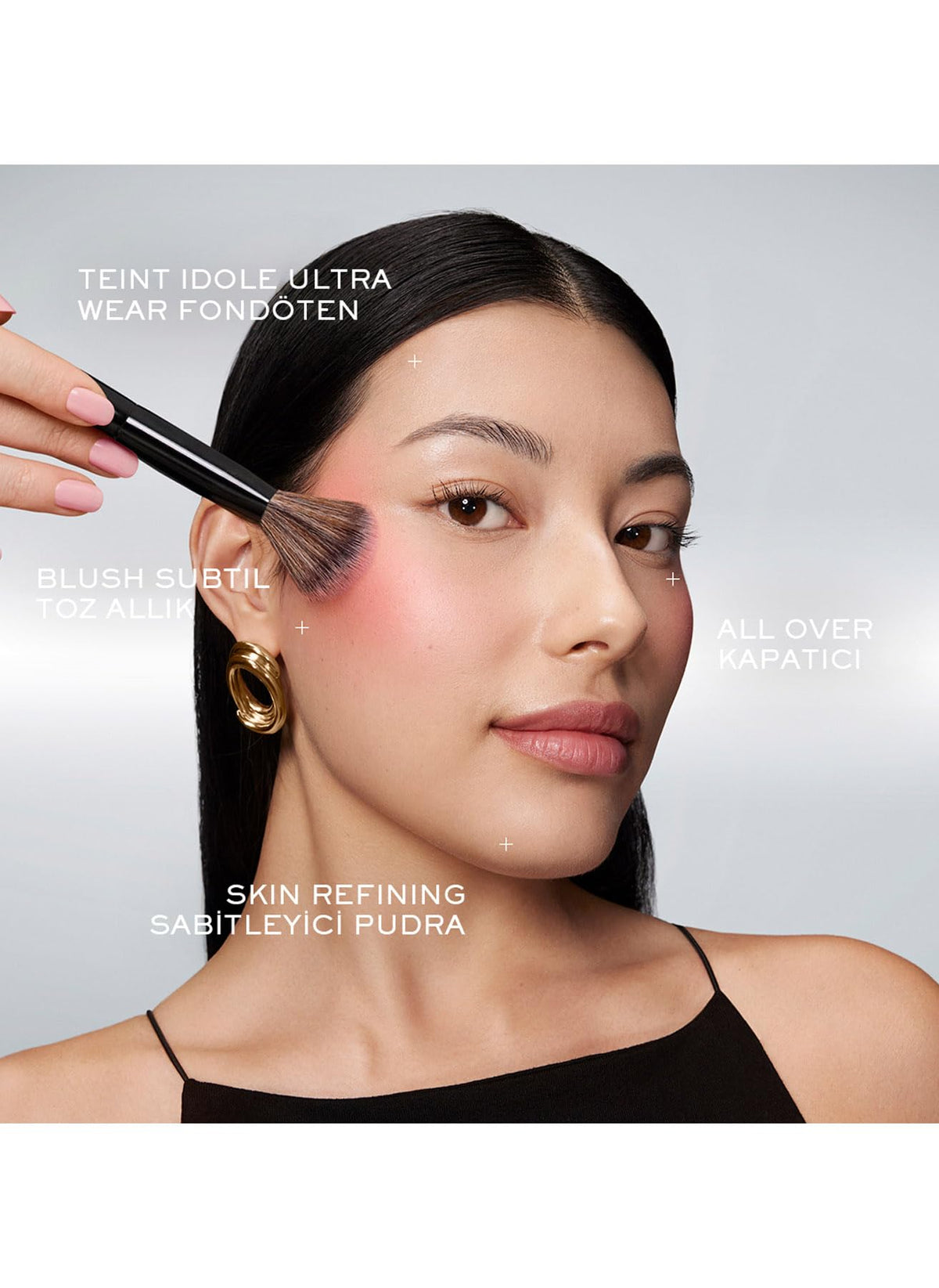 Lancôme Blush Subtil ultra-fine texture glides on smoothly for seamless blending.