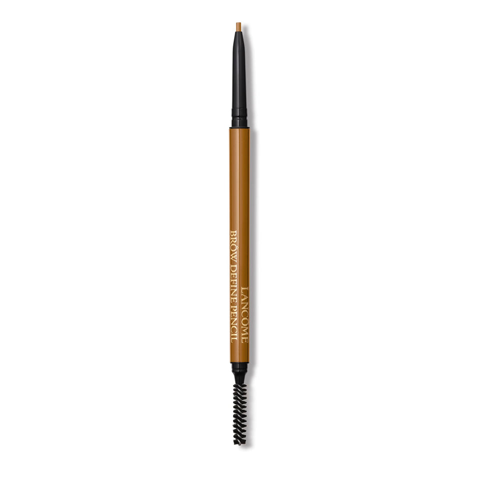 Lancôme Brow Define dual-ended pencil with spoolie for precise, natural-looking brows.