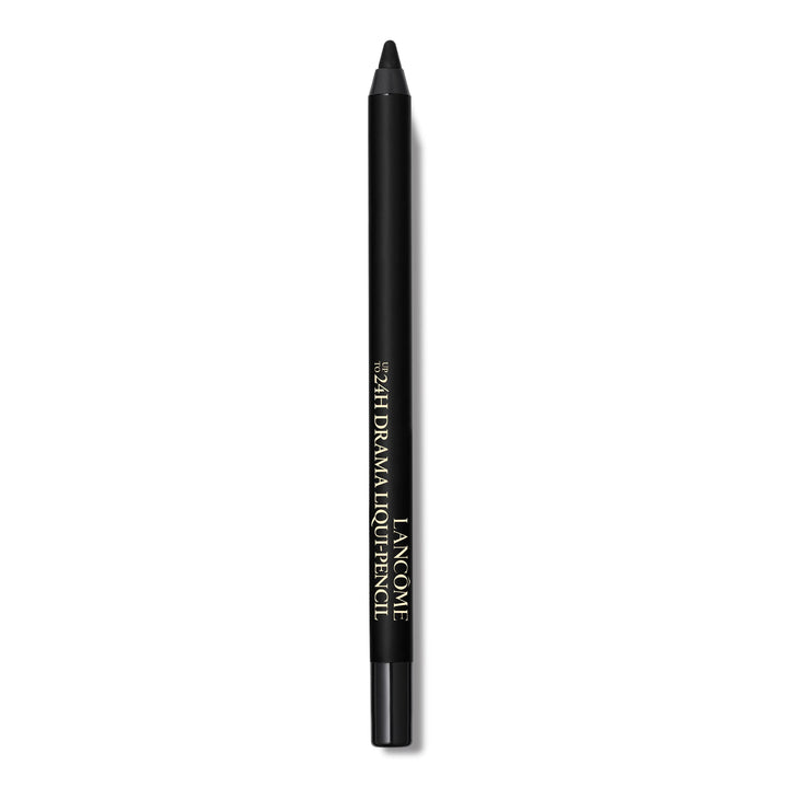 Lancôme Drama Waterproof Eyeliner Pencil Café Noir close-up swatch for bold definition.