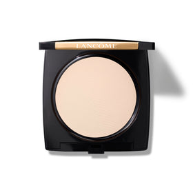 Lancôme Dual Finish compact open for on-the-go touch-ups.