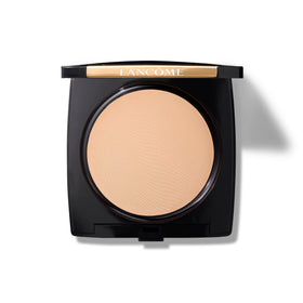 Lancôme Dual Finish compact close-up with smooth natural matte texture.