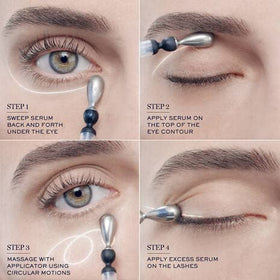 Lancôme Génifique Light Pearl Eye Serum with Caffeine helps reduce puffiness.