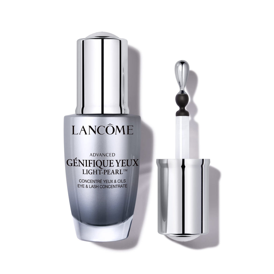 Lancôme Génifique Light Pearl Eye Serum with Cryo Pearl cools the under-eye area.