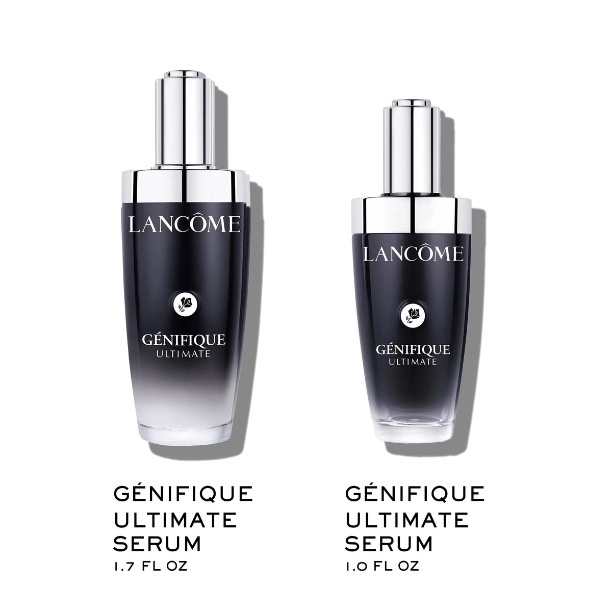 Two full-size Génifique serums in refillable bottles for ongoing hydration.