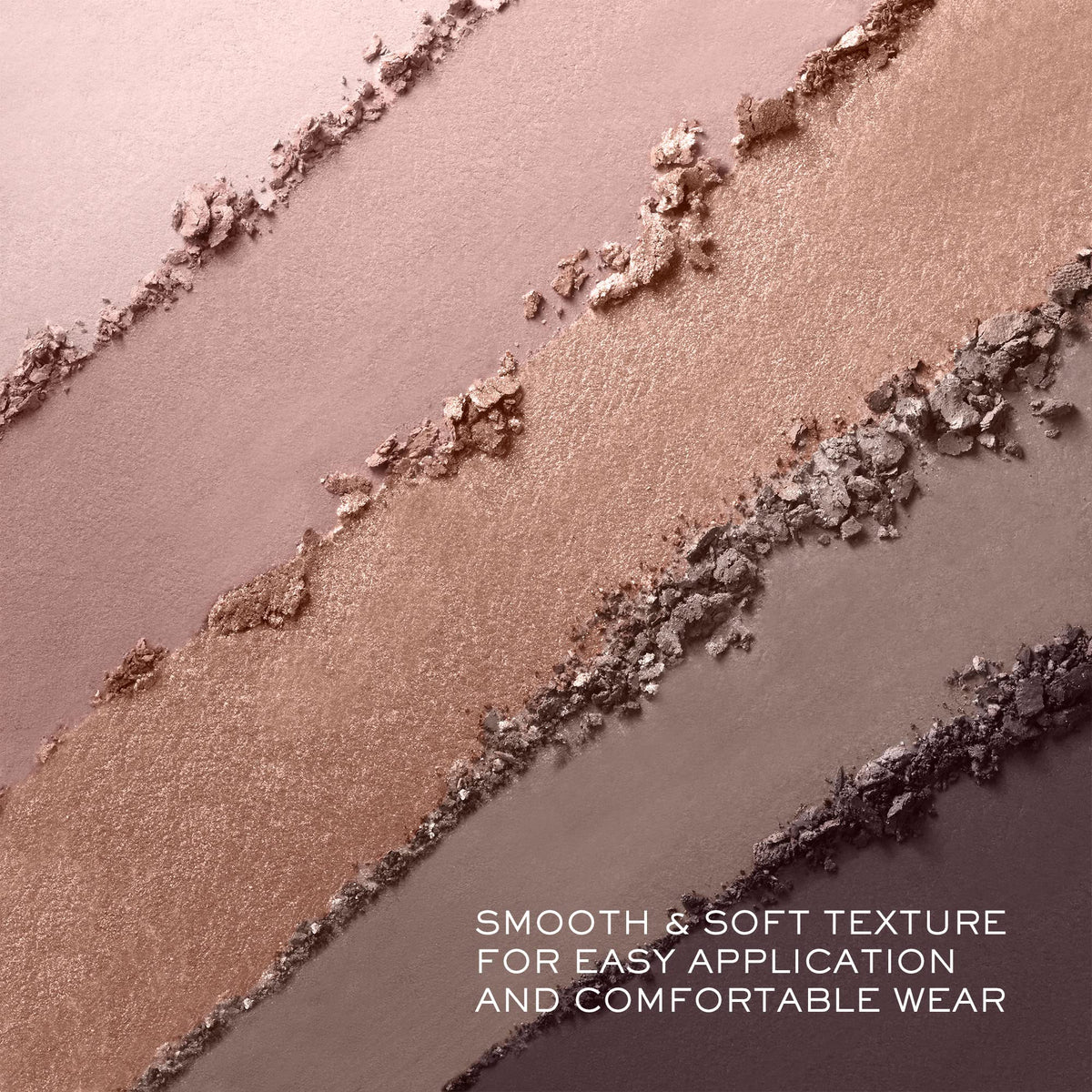 Lancôme Hypnôse palette swatches show rich pigment across matte and metallic finishes