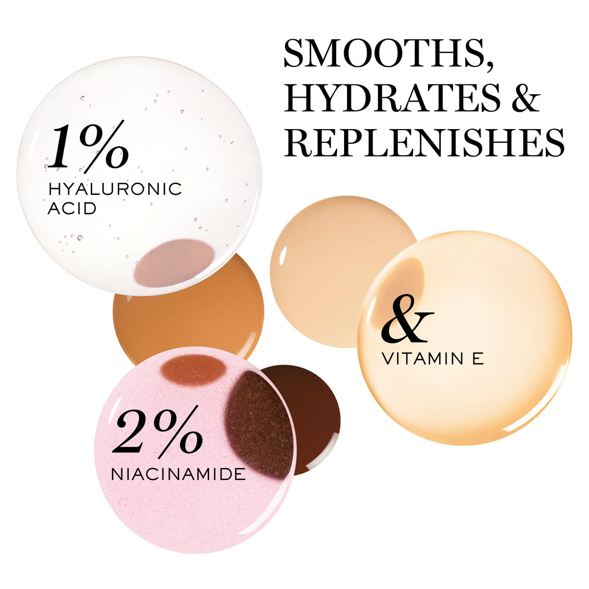 Lancôme Idôle 3 Serum Tint buildable-coverage swirl shows seamless blend