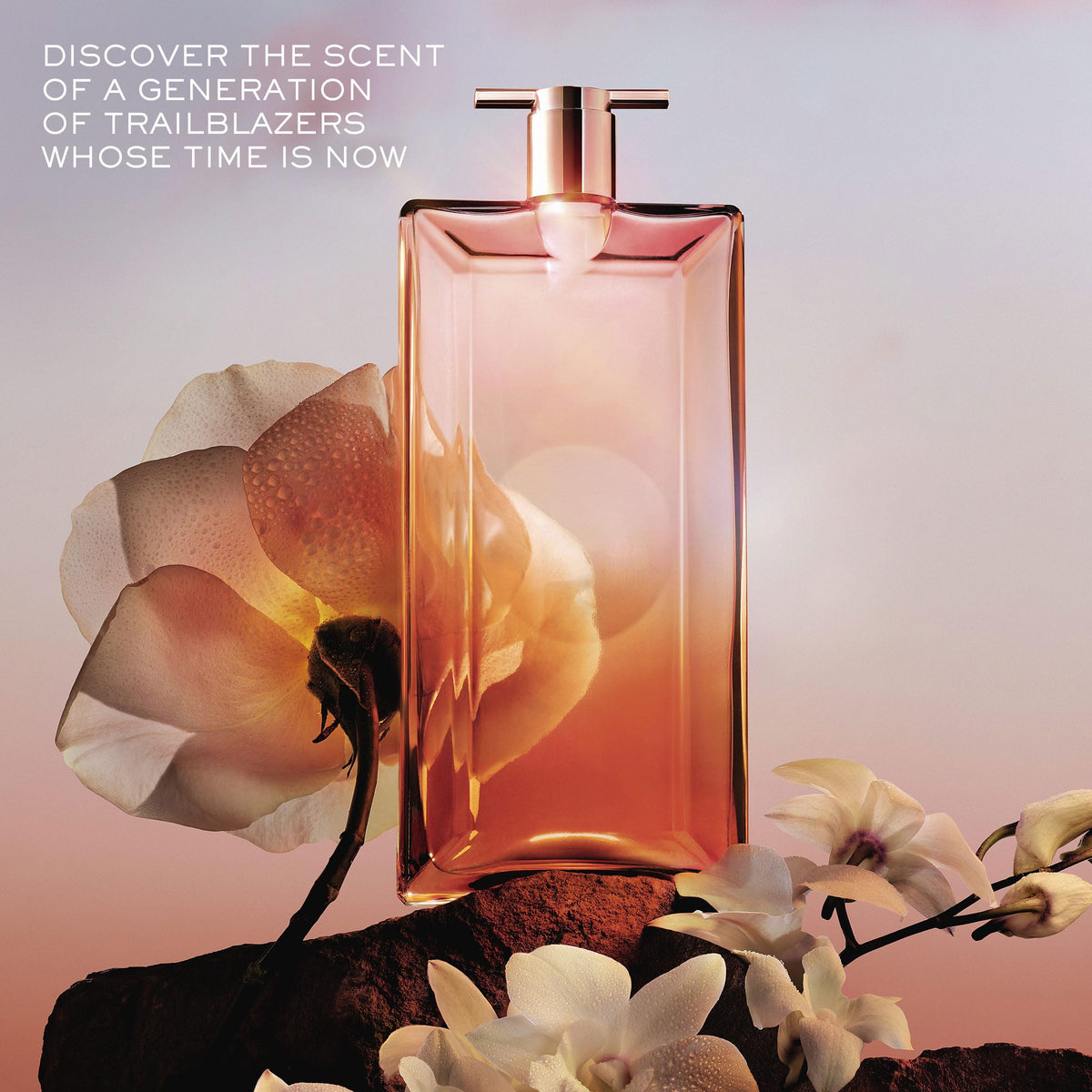 Lancôme Idôle Now musky orchid accord close up adds depth and lasting impression