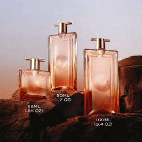 Lancôme Idôle Now FSC packaging close up reinforces eco friendly design