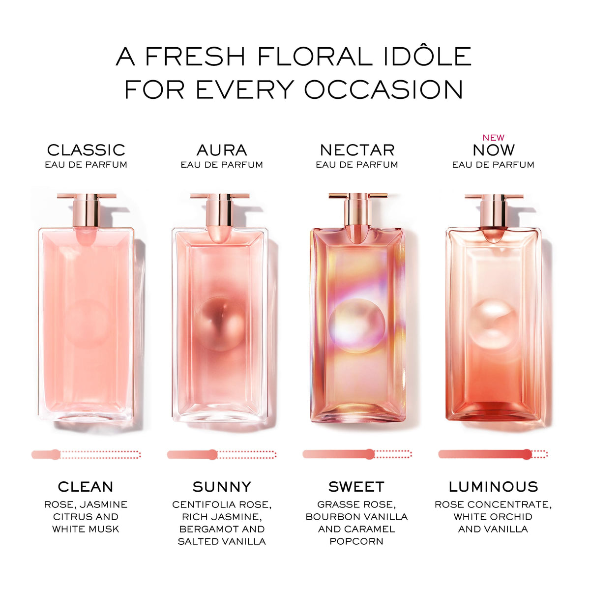 Lancôme Idôle Now vanilla warmth close up highlights sustainable vanilla use