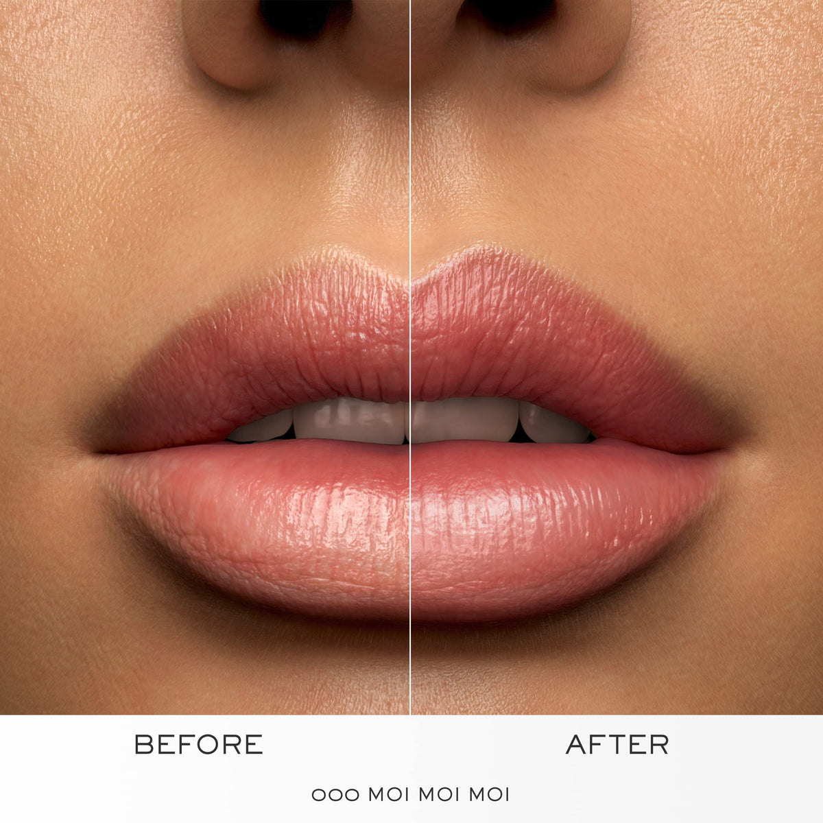 Lancôme L'Absolu Rouge 18-hour comfort demonstration on lips.