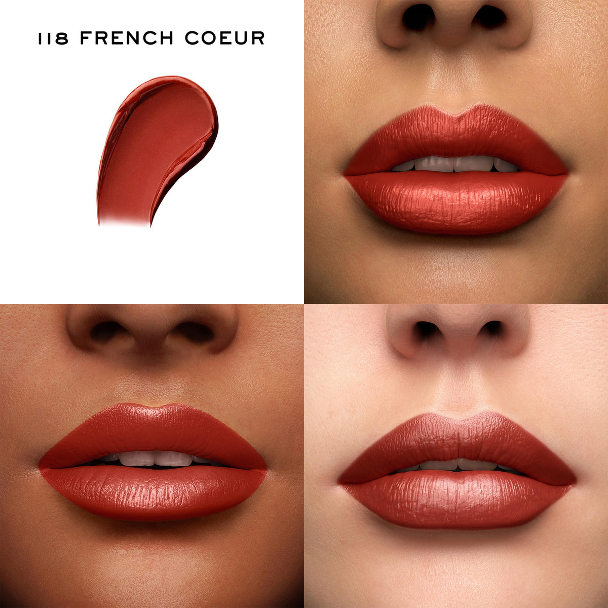 Lancôme L'Absolu Rouge application glide delivers seamless, comfortable lip color.