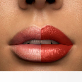 Lancôme L'Absolu Rouge with rose balm and hyaluronic acid delivers soothing moisture.