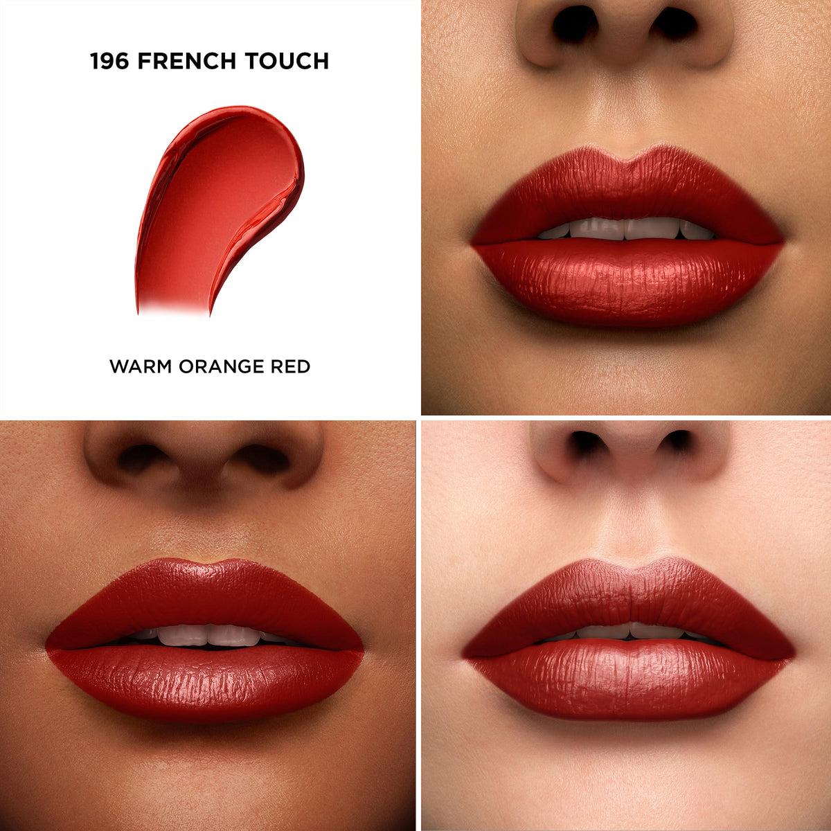 Lancôme L'Absolu Rouge swatches reveal rich shade French Touch for confident wear