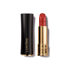 Lancôme L'Absolu Rouge swatch reveals lush color with long-wear appeal.