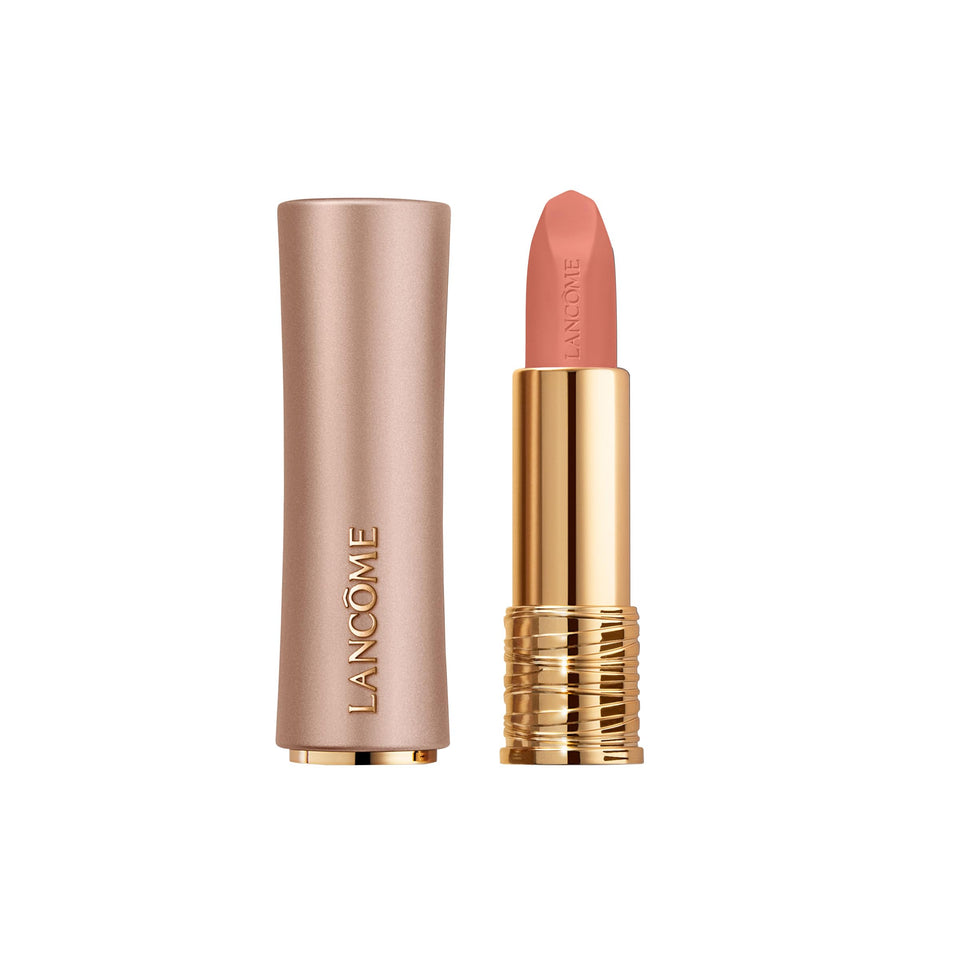 Lancôme L'Absolu Rouge Intimatte bullet application for precise color application.