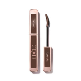Lancôme Lash Idôle brown wand close-up with lift-ready bristles.