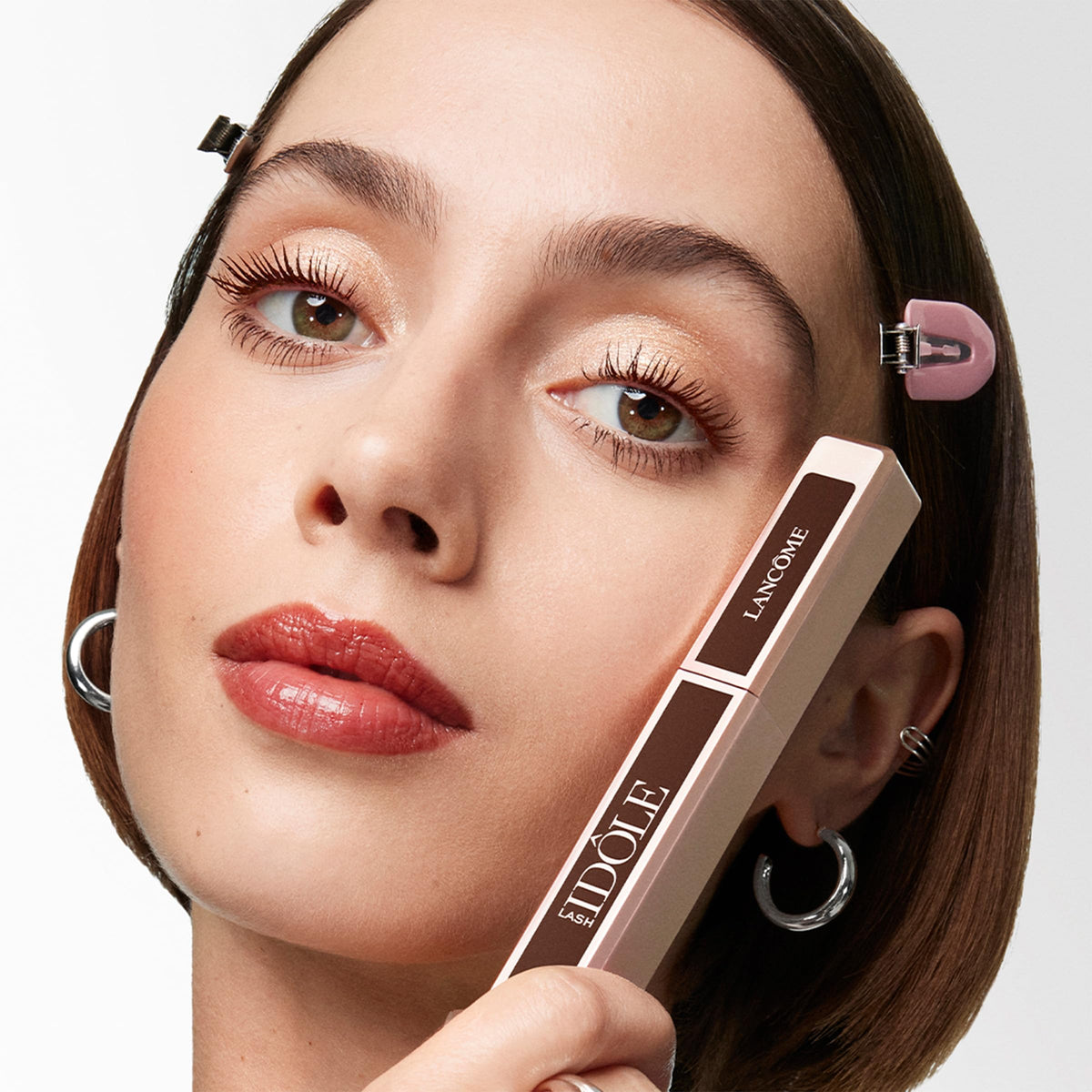 Lancôme Lash Idôle ophthalmologist-tested mascara safe for sensitive eyes.