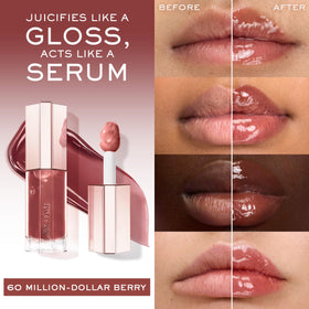 Lancôme Lip Idôle JuicyTreat applicator close-up for precise lip contouring