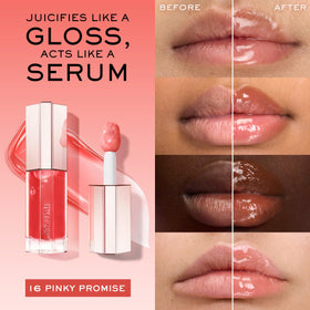 Lancôme Lip Idôle JuicyTreat 24h shine for all-day radiance.