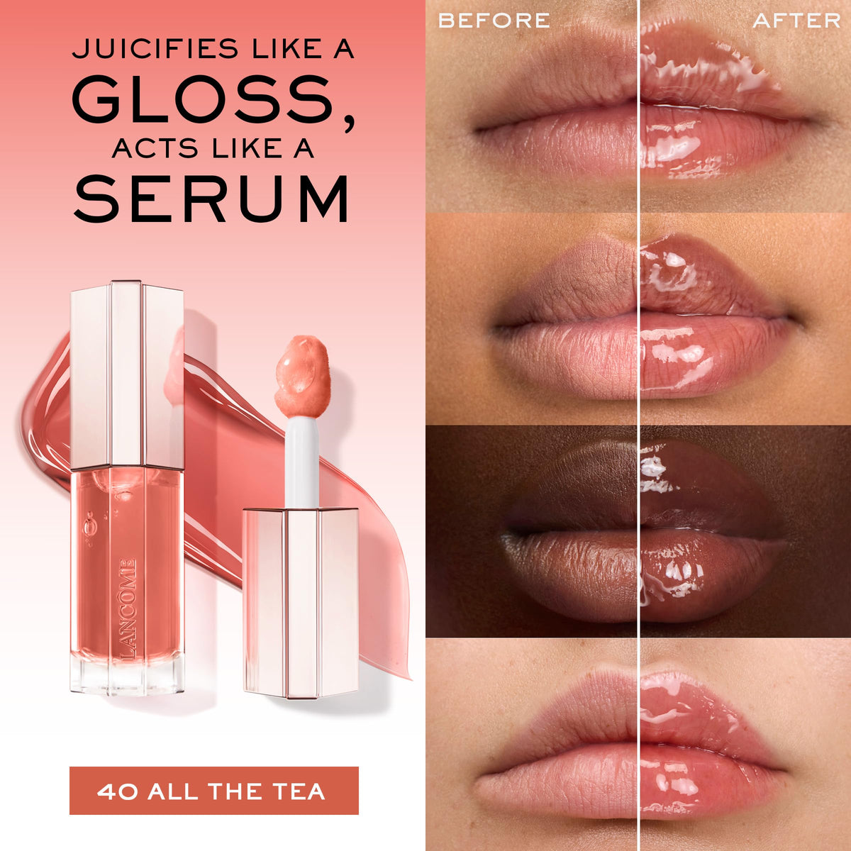 Lancôme Lip Idôle JuicyTreat jumbo applicator contours lips precisely